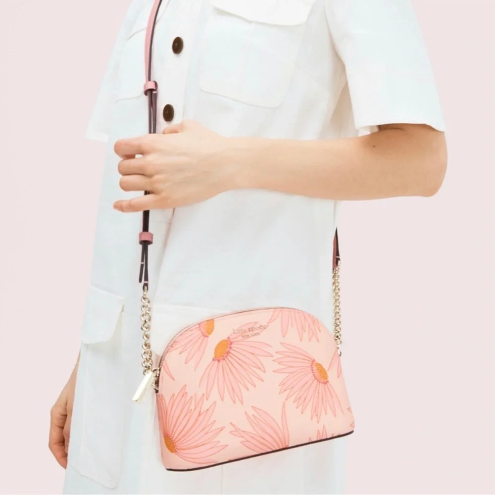 Kate Spade Spencer Falling Flowers Small Dome Crossbody - Picture 2 of 13